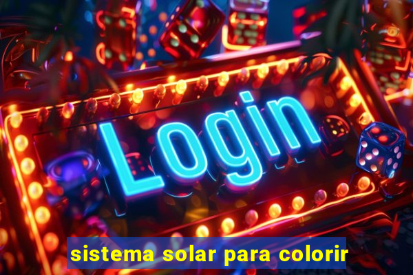 sistema solar para colorir